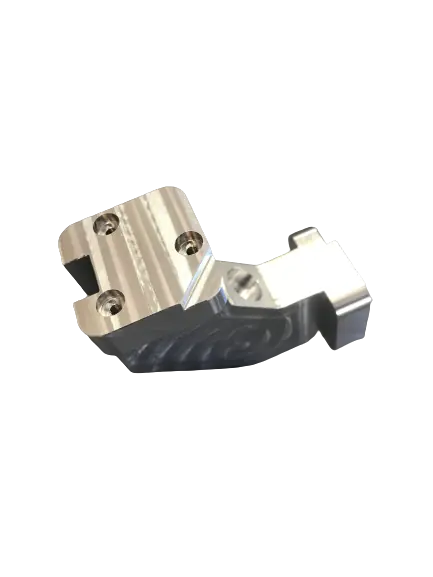 Sensoraufnahme – CNC-gefrästes Bauteil aus Aluminium, gefertigt von SR-Zerspanung in Stamsried