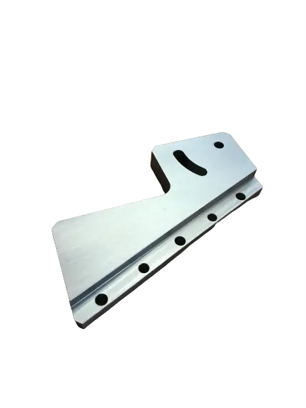Flachschieber – CNC-gefrästes Bauteil aus Aluminium, gefertigt von SR-Zerspanung in Stamsried