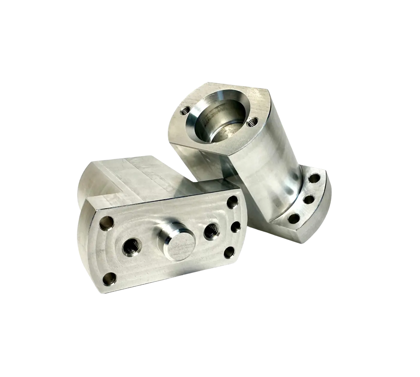 Lagerbuchsen-Set – CNC-gefrästes Bauteil aus Aluminium, gefertigt von SR-Zerspanung in Stamsried