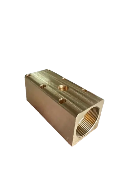 Gehäuse – CNC-gefrästes Bauteil aus Messing, gefertigt von SR-Zerspanung in Stamsried